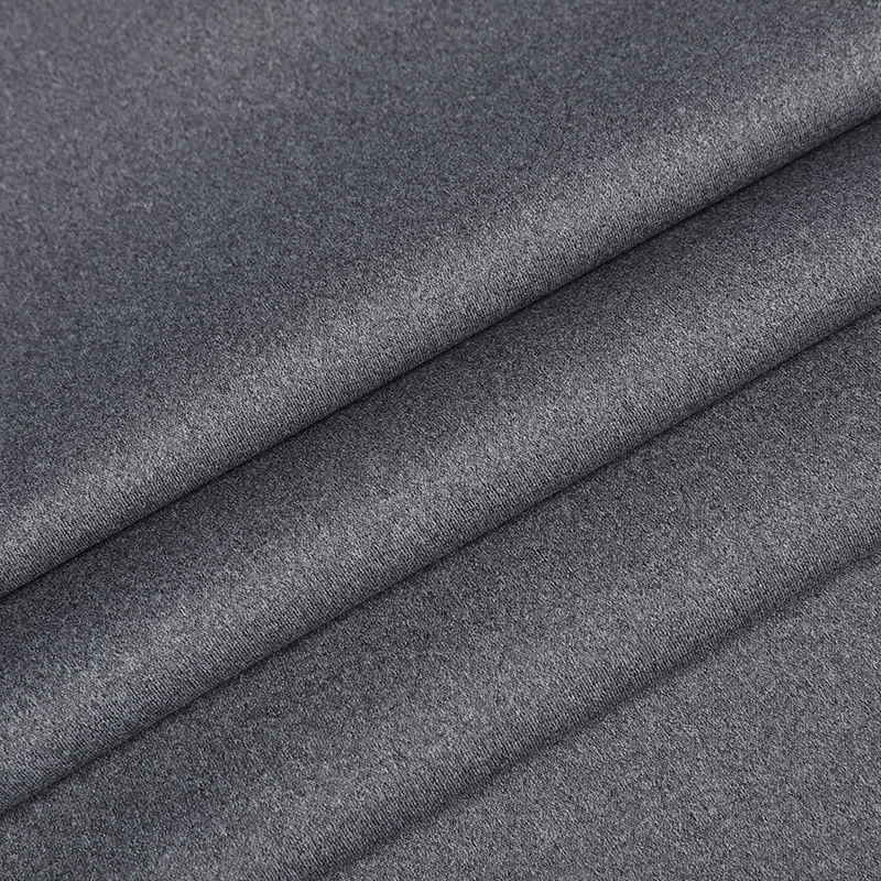 APP1109 Warp Knuster Polyester platte doek (hennepgrijs) Casual mechanische elastische stof